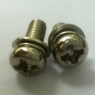 现货可批发可零售包邮 十字盘头组合螺钉PM/SPW4*15，专业灯具螺丝首选
